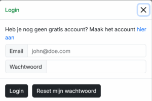 Inloggen App Mediums